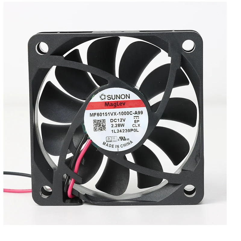 MF60151VX-1000U-A99 | SUNON 12V 2.28W 60x60x15mm 30.4m3/h 5400rpm DC Axial Fan for New Energy