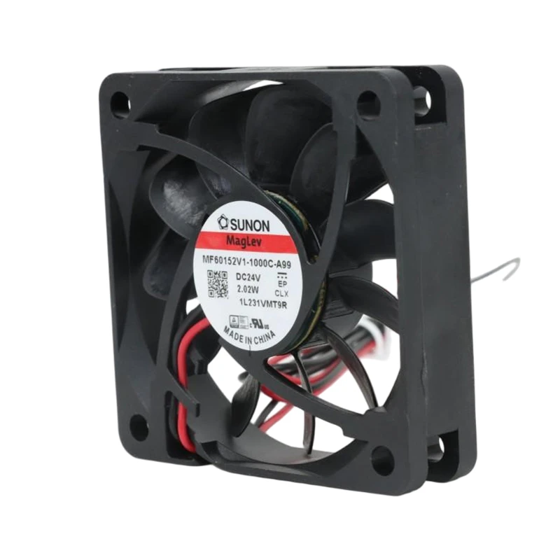 MF60152V1-1000U-A99 | SUNON 24V 2.02W 60x60x15mm 26.4m3/h DC Axial Fan for Telecommunications