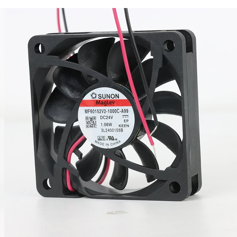 MF60152V2-1000U-A99 | SUNON 24V 1.06W 60x60x15mm 22.8m3/h DC Axial Fan for Telecommunications