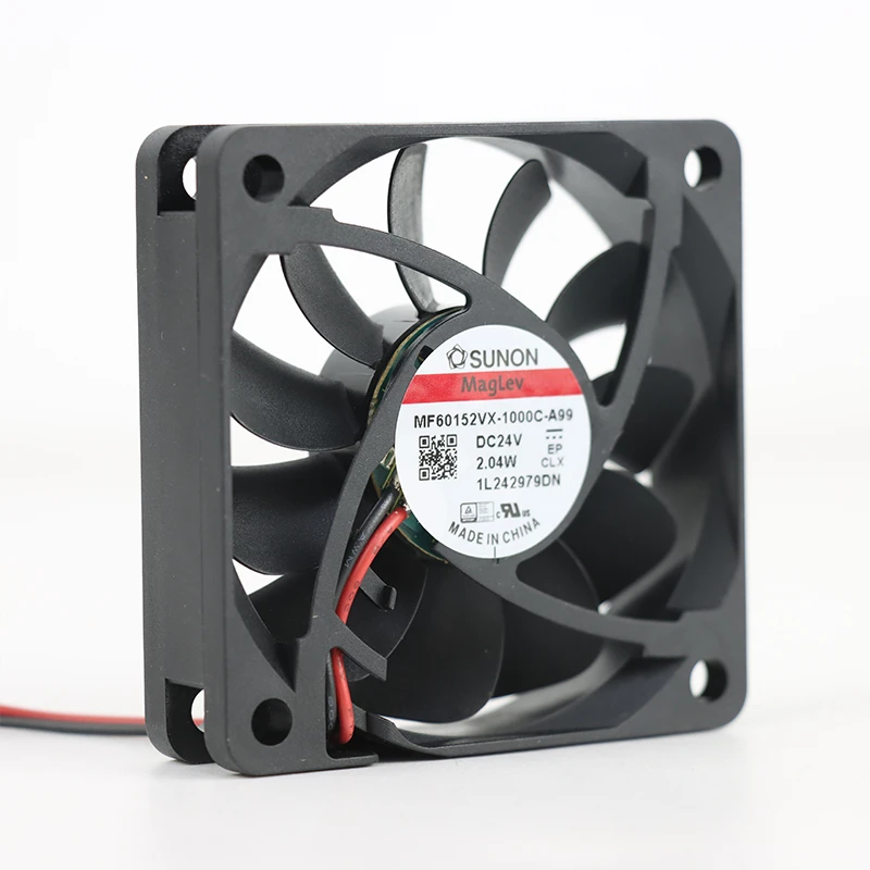 MF60152VX-1000U-A99 | SUNON 24V 2.04W 60x60x15mm 30.4m3/h DC Axial Fan for Telecommunications