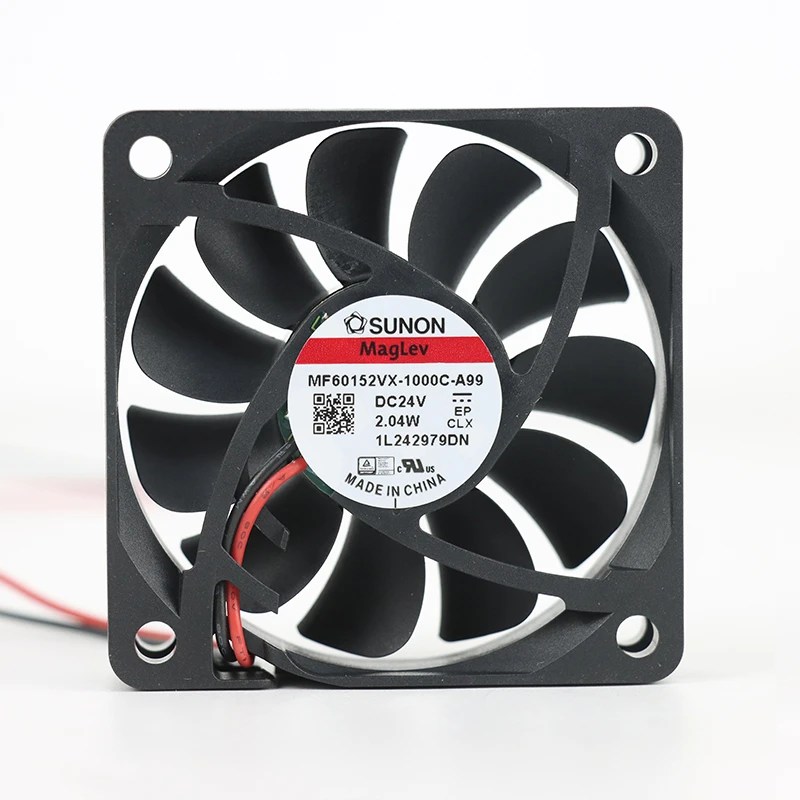 MF60152VX-1000U-A99 | SUNON 24V 2.04W 60x60x15mm 30.4m3/h DC Axial Fan for Telecommunications