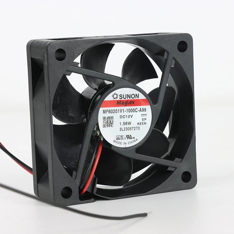 MF60201V1-1000U-A99 | SUNON 12V 1.56W 60x60x20mm 23m3/h DC Axial Fan for Telecommunications