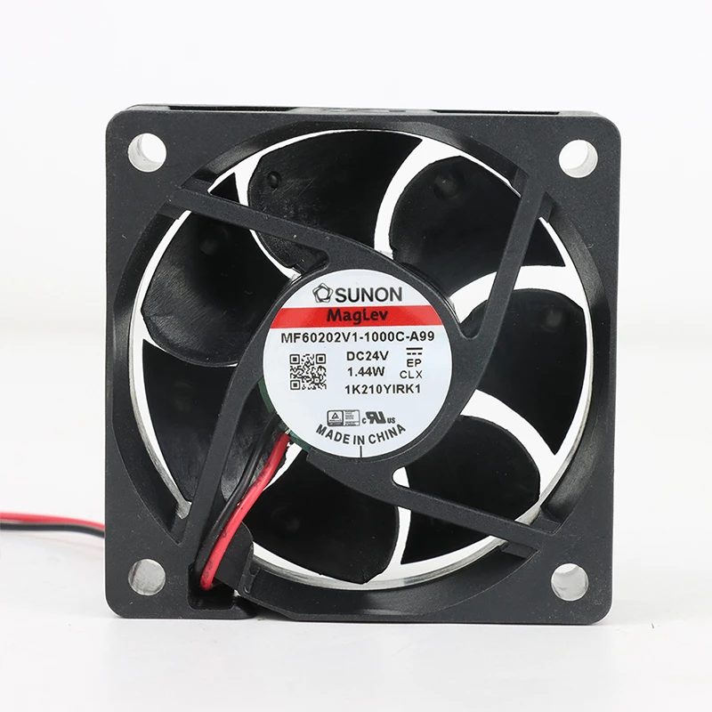 MF60202V1-1000U-A99 | SUNON 24V 1.44W 60x60x20mm 23m3/h DC Axial Fan for Telecommunications