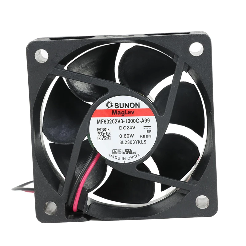 MF60202V3-1000U-A99 | SUNON 24V 0.6W 60x60x20mm 28.05m3/h DC Axial Fan for Telecommunications