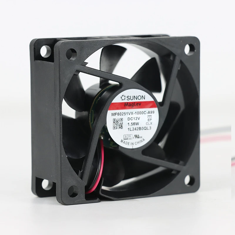 MF60251VX-1000U-A99 | SUNON 12V 1.56W 60x60x25mm 27m3/h DC Axial Fan for Telecommunications