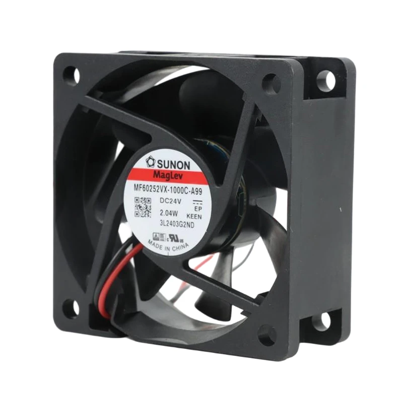 MF60252VX-1000U-A99 | SUNON 24V 2.04W 60x60x25mm 27m3/h 5200rpm DC Axial Fan for New Energy