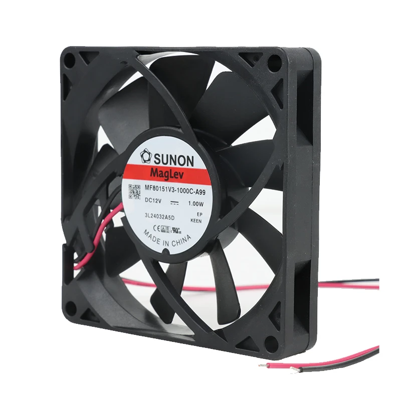 MF80151V3-1000U-A99 | SUNON 12V 0.86W 80x80x15mm 51m3/h DC Axial Fan for Telecommunications