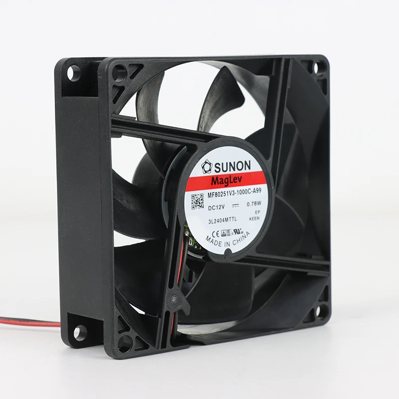 MF80251V3-1000U-A99 | SUNON 12V 0.78W 80x80x25mm 33m3/h DC Axial Fan for Telecommunications