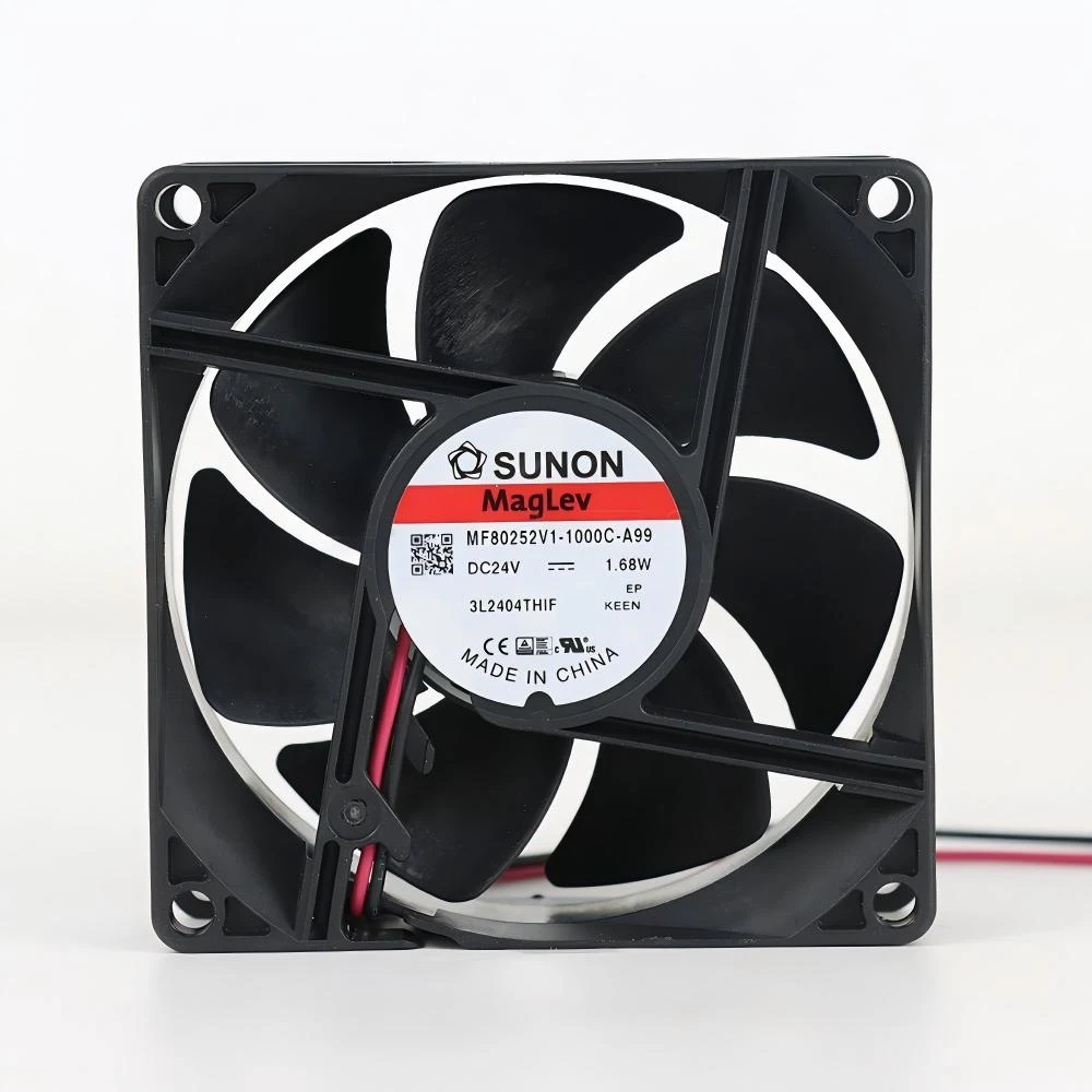 MF80252V1-1000U-A99 | SUNON 24V 1.68W 80x80x25mm 41m3/h DC Axial Fan for Telecommunications