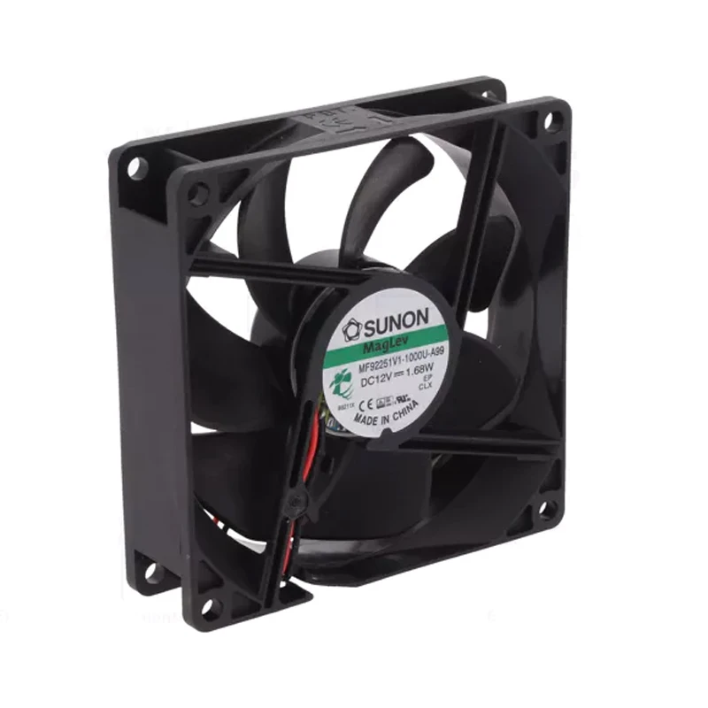MF92251V1-1000U-A99 | SUNON 12V 1.68W 92x92x25mm 87.5m3/h DC Axial Fan for Telecommunications