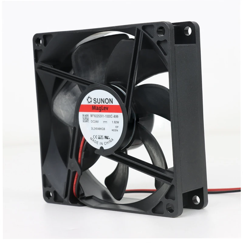 MF92252V1-1000U-A99 | SUNON 24V 1.92W 92x92x25mm 51.5m3/h DC Axial Fan for Telecommunications