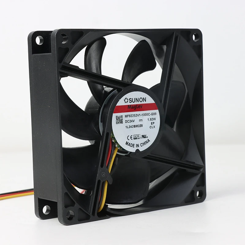 MF92252V1-1000U-G99 | SUNON 24V 1.92W 92x92x25mm 51.5m3/h DC Axial Fan for Telecommunications