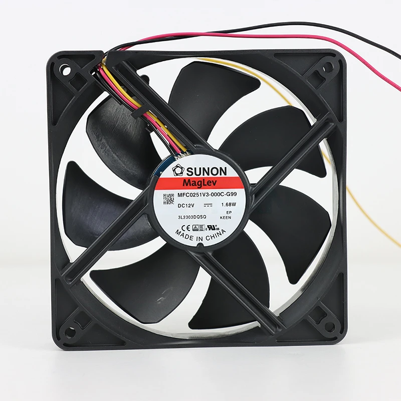 MFC0251V3-000U-G99 | SUNON 12V 1.68W 120x120x25mm DC Axial Fan for Telecommunications