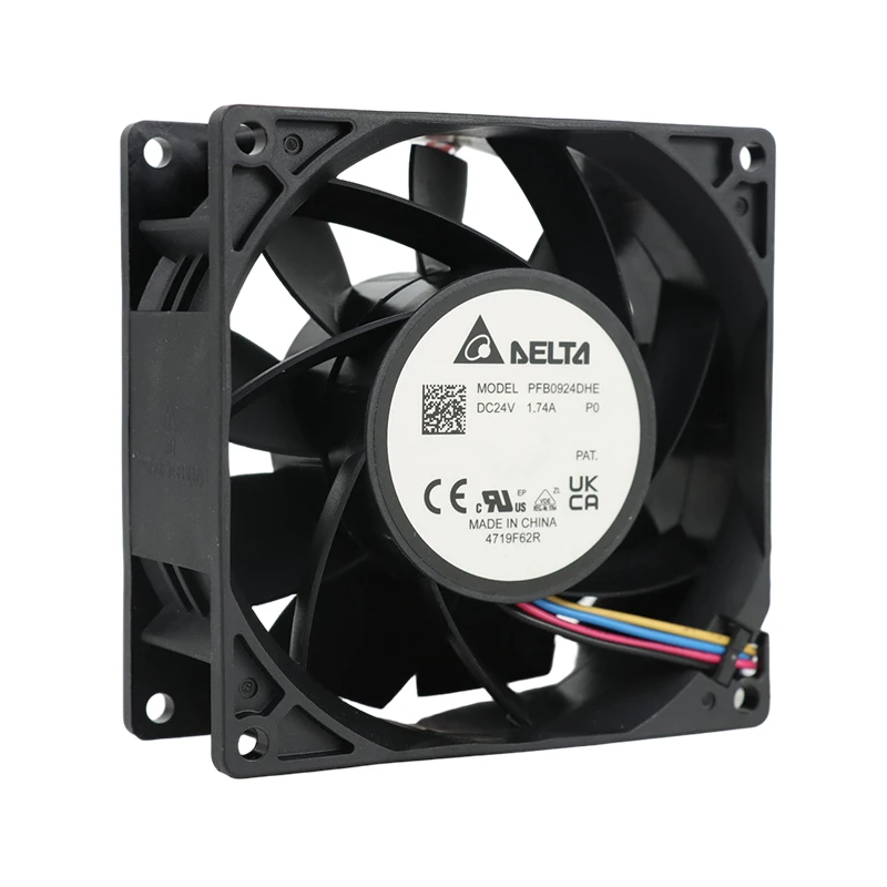 PFB0924DHEP0 | Delta Electronics 24VDC 34.8W Axial Fan for Industrial Control Cabinet Cooling