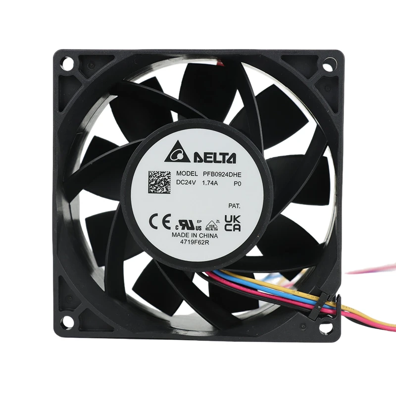 PFB0924DHEP0 | Delta Electronics 24VDC 34.8W Axial Fan for Industrial Control Cabinet Cooling