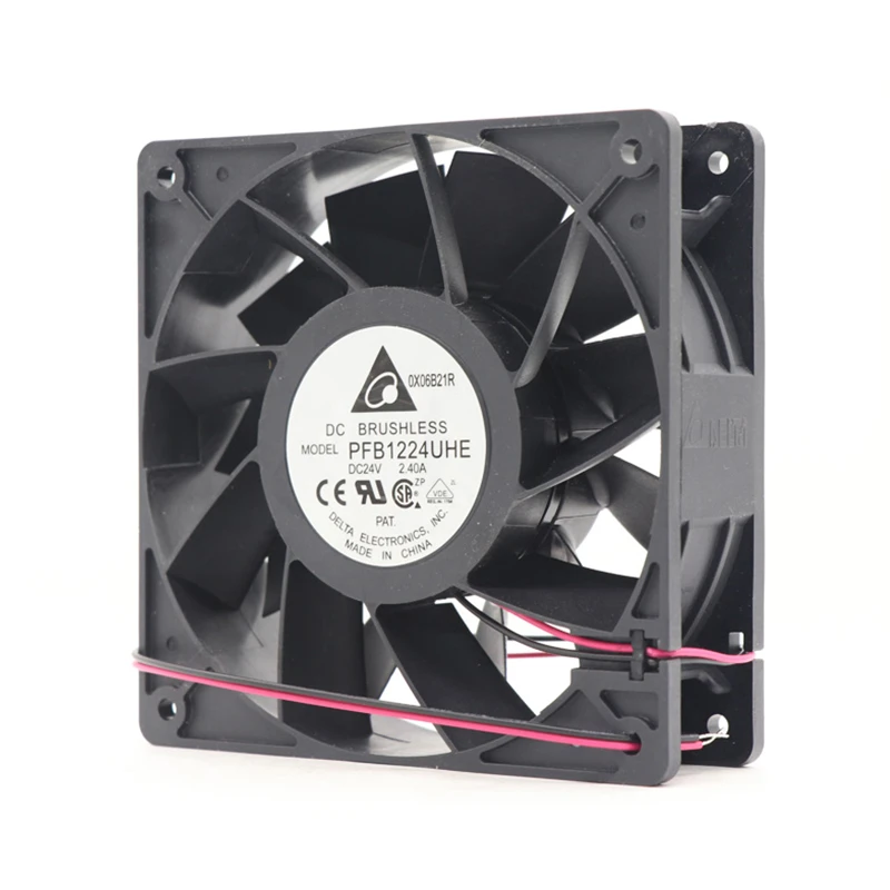 PFB1224UHE | Delta Electronics 24VDC 48W Axial Fan for Industrial Control Cabinet Cooling