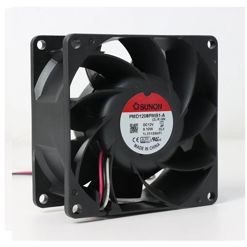 PMD1208PMB1-A (2).R.GN | SUNON 12V 9.1W 80x80x38mm DC Axial Fan for Industrial Cooling