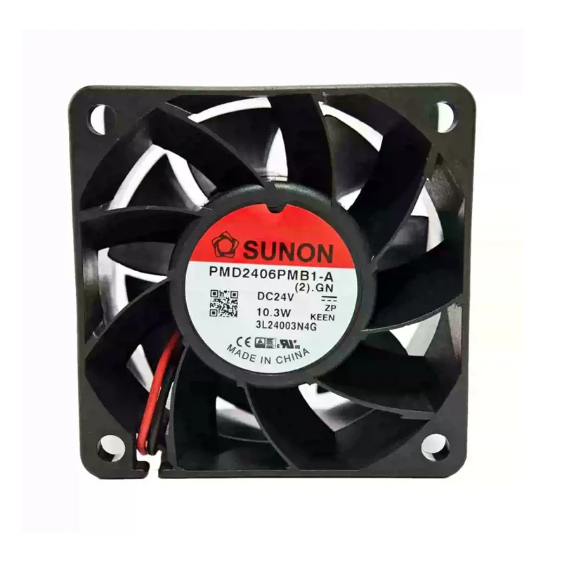 PMD2406PMB1-A (2).GN | SUNON 24V 10.3W 60x60x38mm 96.05m3/h DC Axial Fan for Industrial Cooling