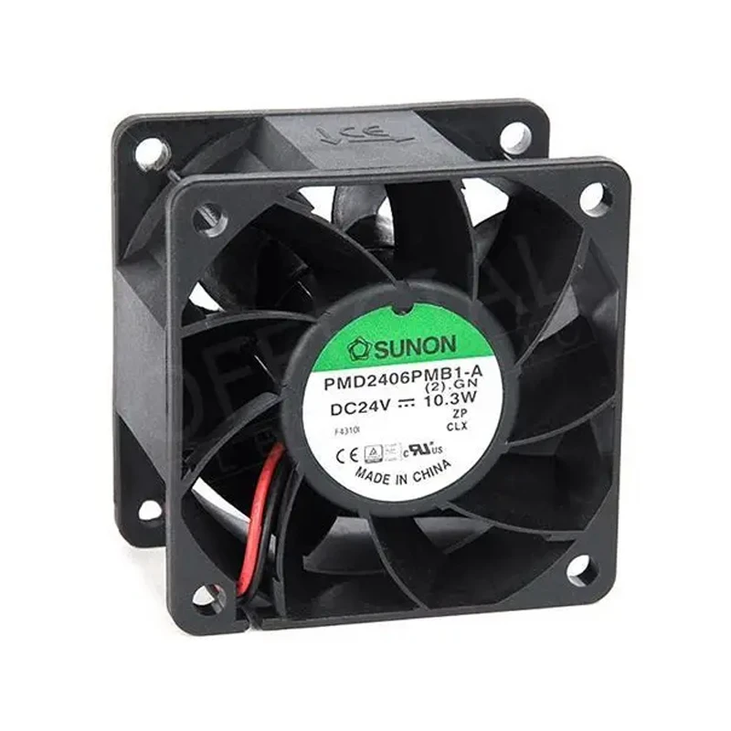 PMD2406PMB1-A (2).GN | SUNON 24V 10.3W 60x60x38mm 96.05m3/h DC Axial Fan for Industrial Cooling
