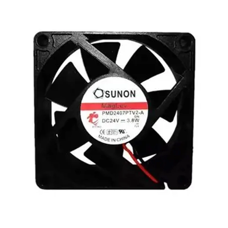 PMD2407PTV2-A | SUNON 24V 3.8W 70x70x25mm 76.5m3/h 4700rpm DC Axial Fan for Industrial Cooling