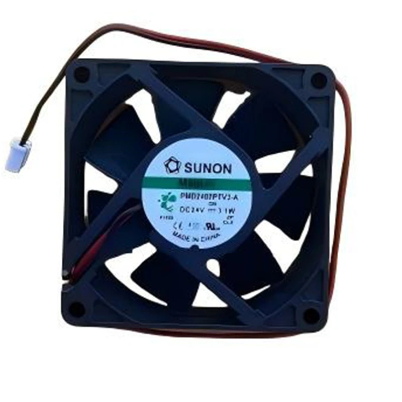 PMD2407PTV3-A | SUNON 24V 3.1W 70x70x25mm 68m3/h 4200rpm DC Axial Fan for Industrial Cooling