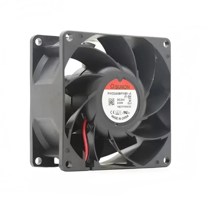 PMD2408PMB1-A (2).GN | SUNON 24V 9.6W 80x80x38mm 84m3/h DC Axial Fan for Industrial Cooling