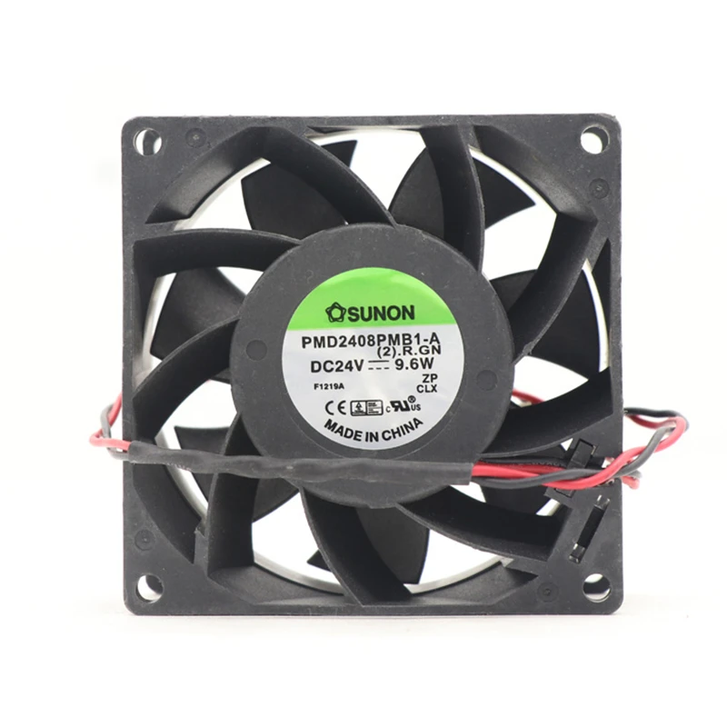 PMD2408PMB1-A | SUNON 24V 9.6W 80x80x38mm 142.97m3/h 5700rpm DC Axial Fan for Industrial Cooling
