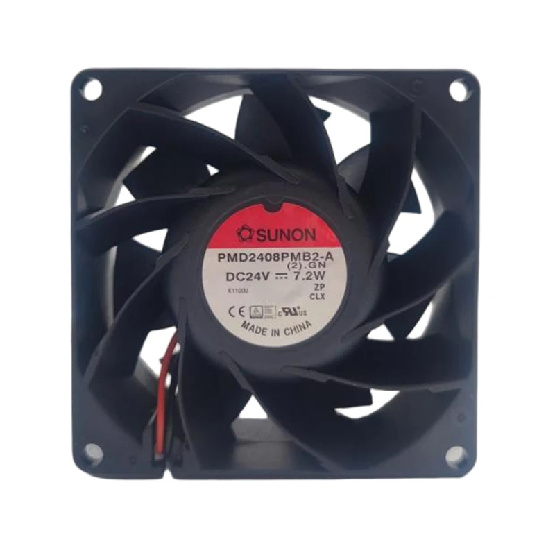 PMD2408PMB2-A.GN | SUNON 24V 7.2W 80x80x38mm 126.6m3/h DC Axial Fan for Industrial Cooling