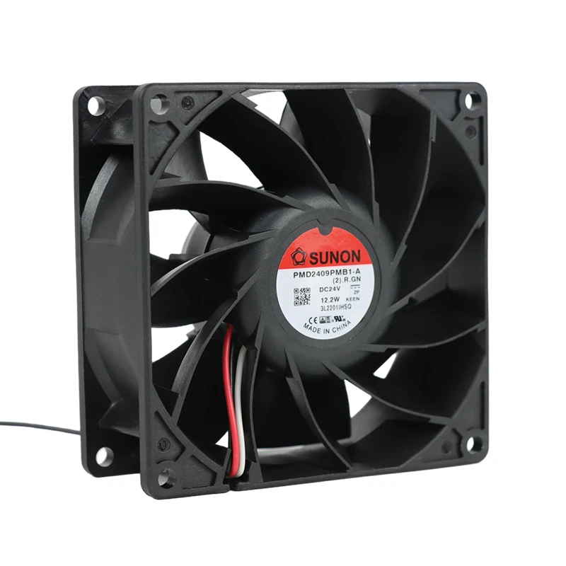 PMD2409PMB1-A (2).R.GN | SUNON 24V 12.2W 92x92x38mm 4900rpm DC Axial Fan for Industrial Cooling