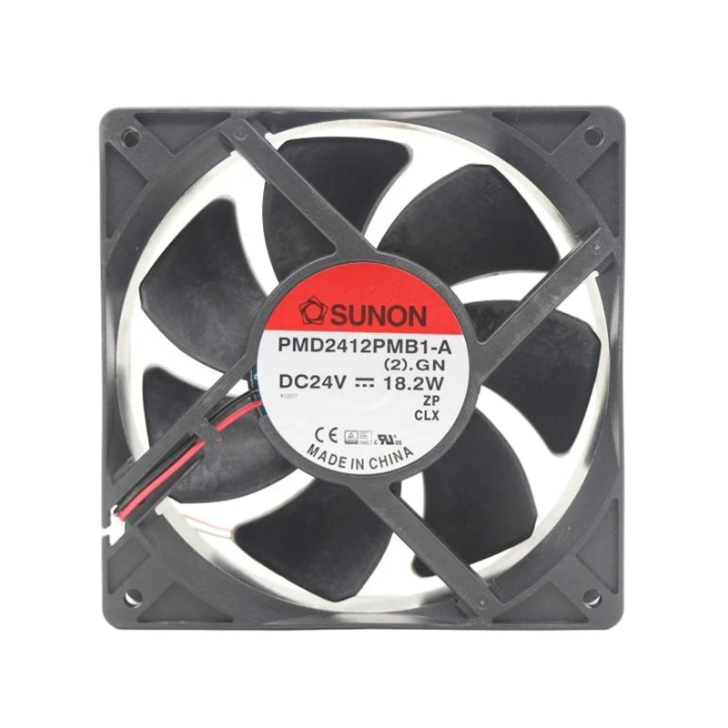 PMD2412PMB1-A.GN | SUNON 24V 18.2W 120x120x38mm 322.8m3/h DC Axial Fan for Industrial Cooling