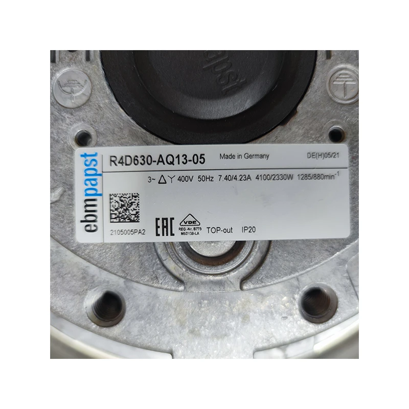 R4D630-AQ13-05 | ebm-papst 400V 4100W Centrifugal Fan for Automation