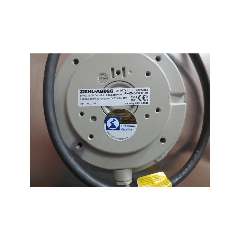 RH45M-VDK.4F.1R | ZIEHL-ABEGG 400V 690W AC Impeller for HVAC, Rail & Drying Equipment