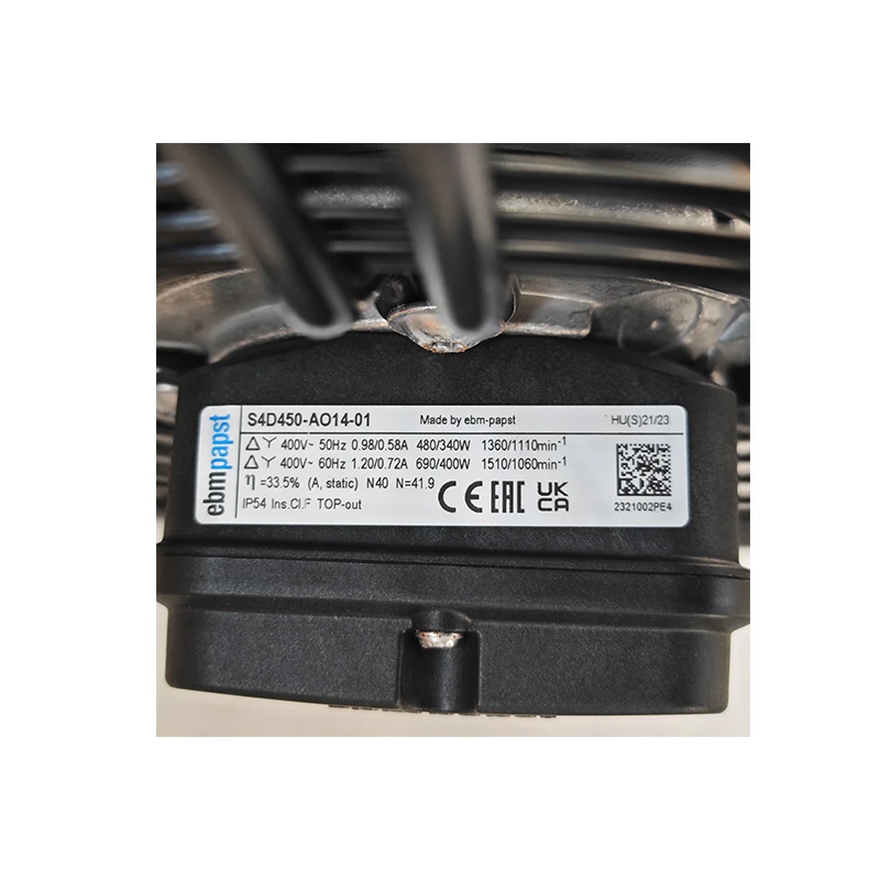 S4D450-AO14-01 | ebm-papst 400V 400W AC Axial Fan for Refrigeration Cooling