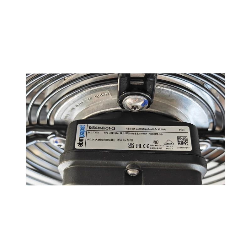 S4D630-BR01-02 | ebm-papst 400V 1250W AC Axial Fan for Refrigeration Cooling