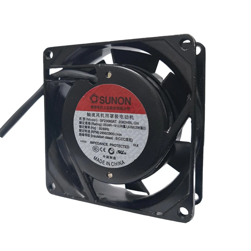 SF23080AT-2082HBL.GN | SUNON 240V 13.5W 80x80x25.50mm AC Axial Fan for Refrigeration Equipment