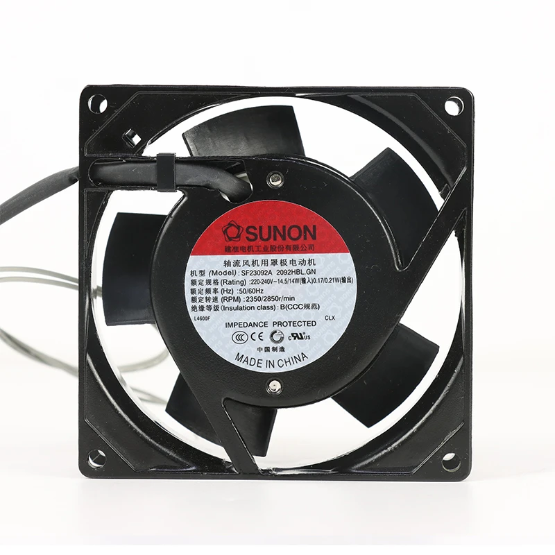SF23092A-2092HBL.GN | SUNON 240V 14W Square-91.5Lx91.5Hmm AC Axial Fan for HVAC & Ventilation