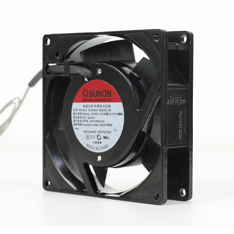 SF23092A-2092HBL.GN | SUNON 240V 14W Square-91.5Lx91.5Hmm AC Axial Fan for HVAC & Ventilation
