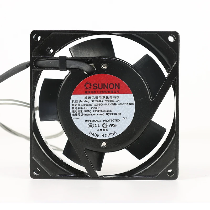 SF23092A-2092HBL.GN | SUNON 240V 14W Square-91.5Lx91.5Hmm AC Axial Fan for HVAC & Ventilation