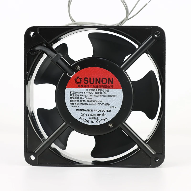 SP100A 1123XBL.GN | SUNON 115V 22W 120x120x38mm 41m3/h AC Axial Fan for HVAC & Ventilation