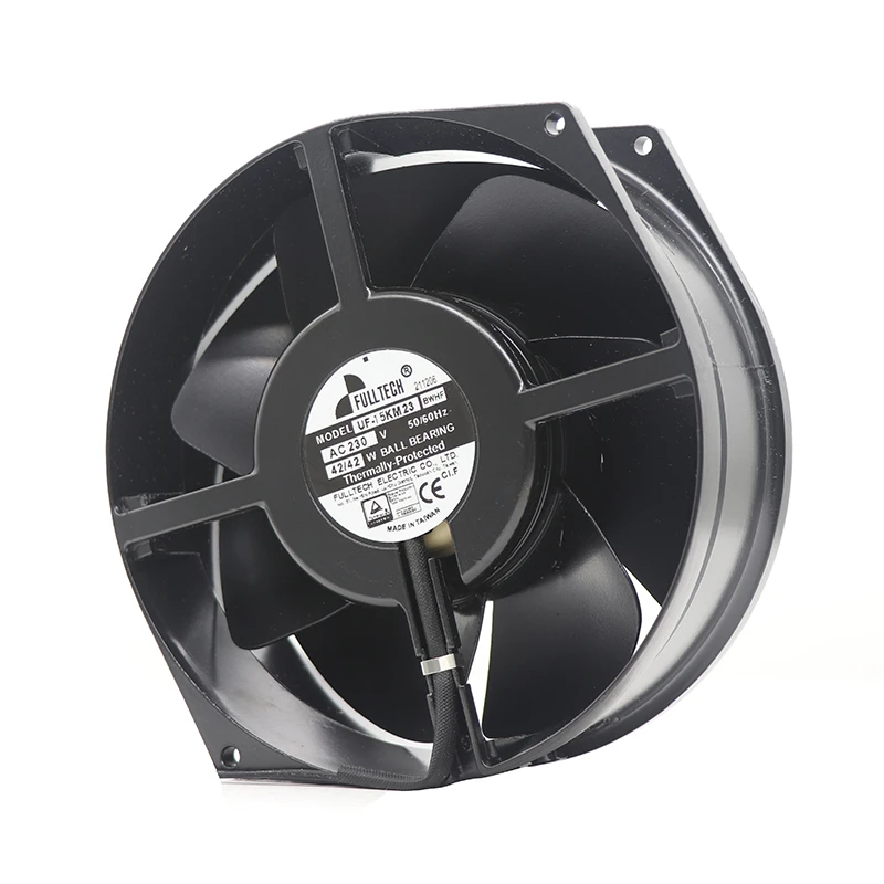 UF-15KM23BWHF | Fulltech 230VAC 42W AC Axial Fan for Control Cabinet and Power Supply Cooling
