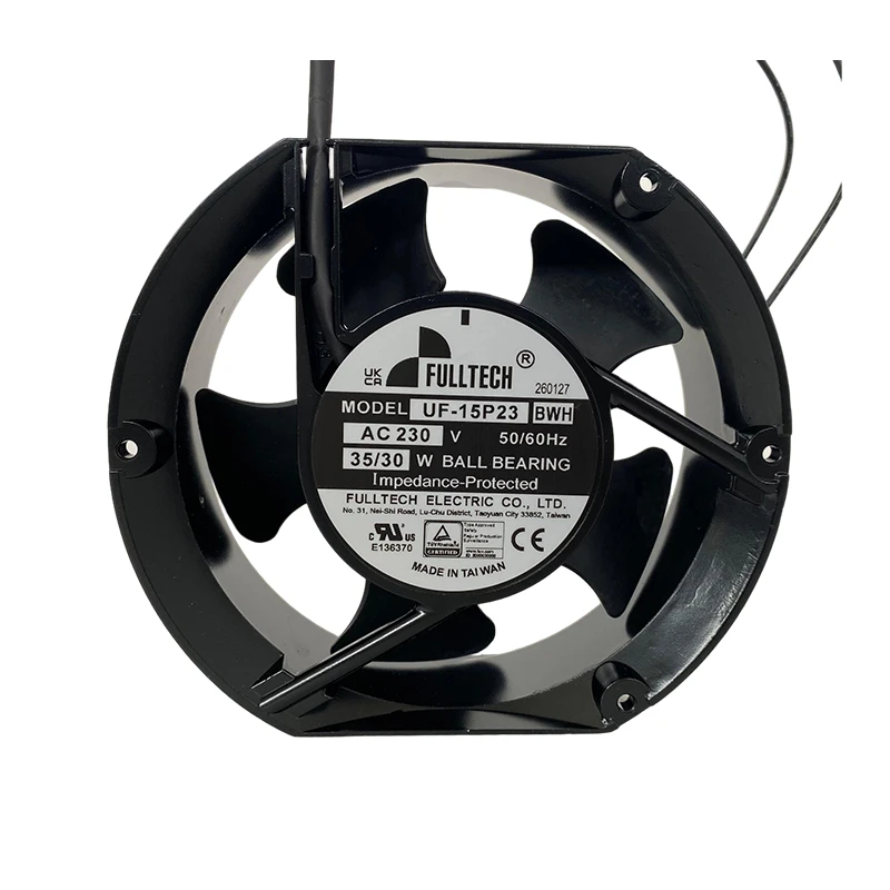 UF-15P23BWH | Fulltech 230VAC 30W AC Axial Fan for Control Cabinet and Power Supply Cooling
