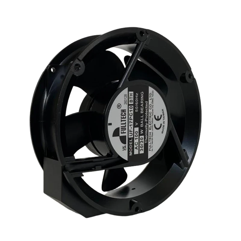 UF-17PC10BTH | Fulltech 100VAC 30W AC Axial Fan for HVAC and Industrial Equipment Cooling