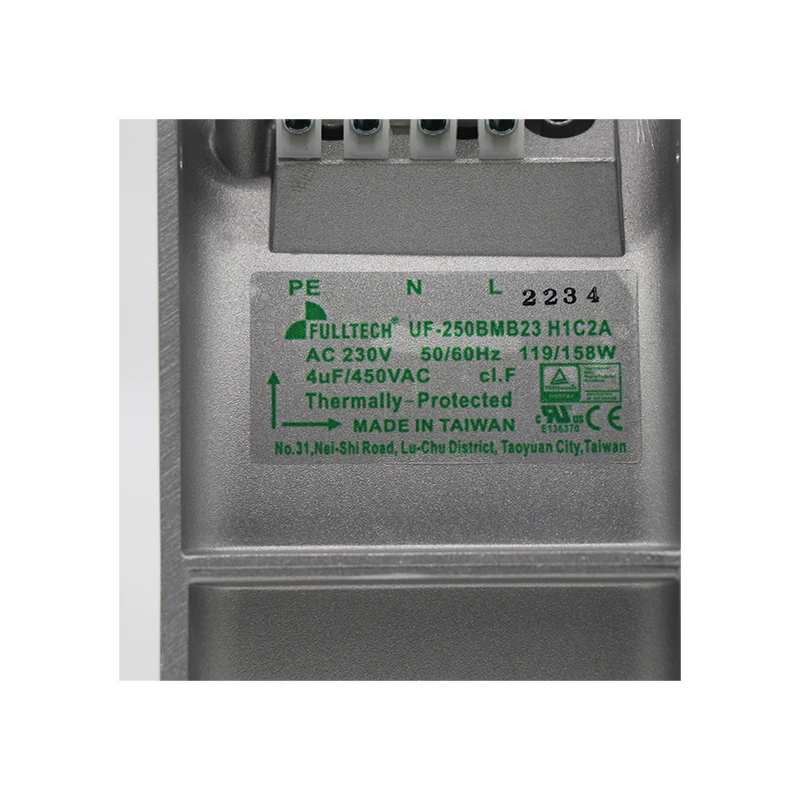 UF-250BMB23H1C2A | Fulltech 230VAC 158W AC Axial Fan for HVAC and Refrigeration Equipment Cooling
