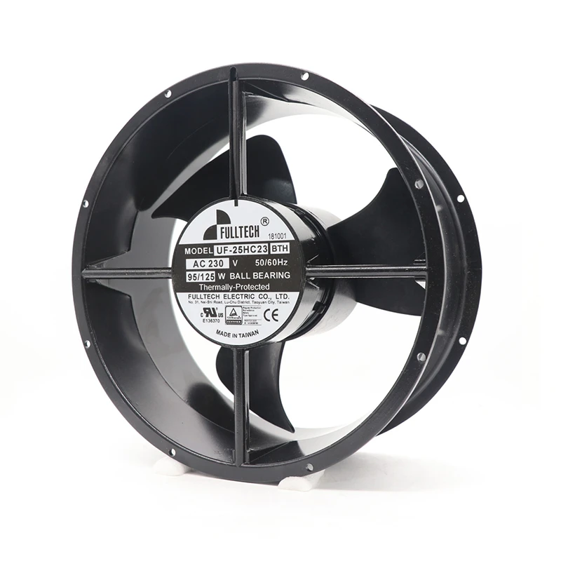 UF-25HC23BTH | Fulltech 230VAC 125W AC Axial Fan for HVAC and Industrial Equipment Cooling
