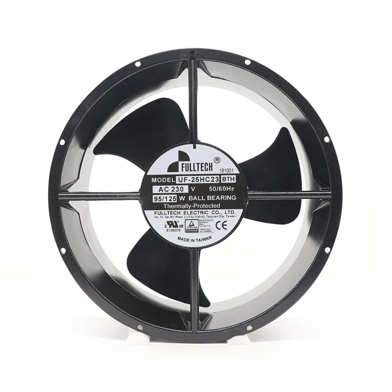 UF-25HC23BTH | Fulltech 230VAC 125W AC Axial Fan for HVAC and Industrial Equipment Cooling