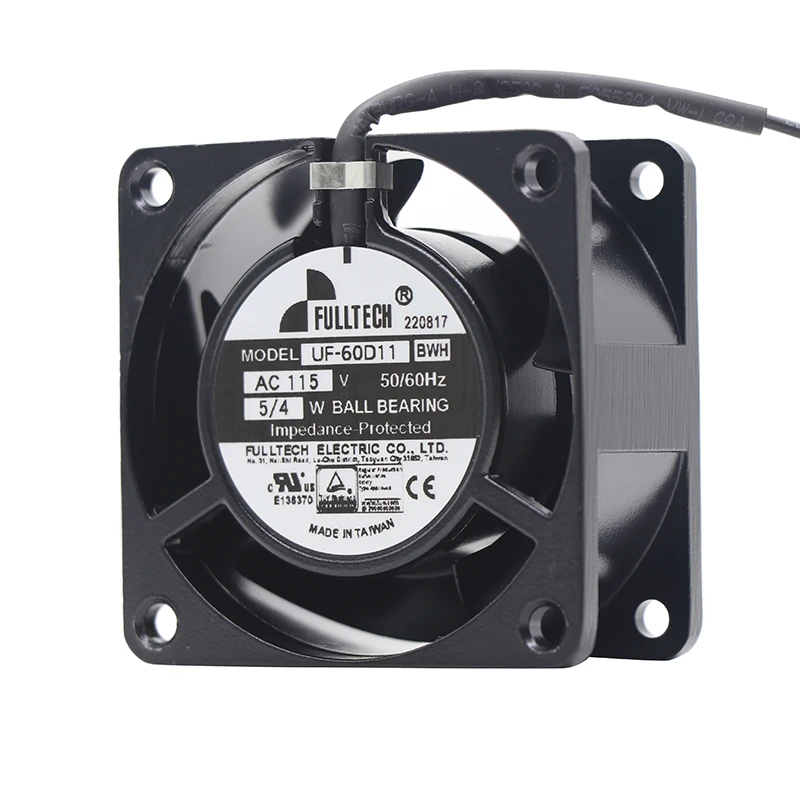 UF-60D11BWH | Fulltech 115VAC 4W AC Axial Fan for Control Cabinet and Power Supply Cooling