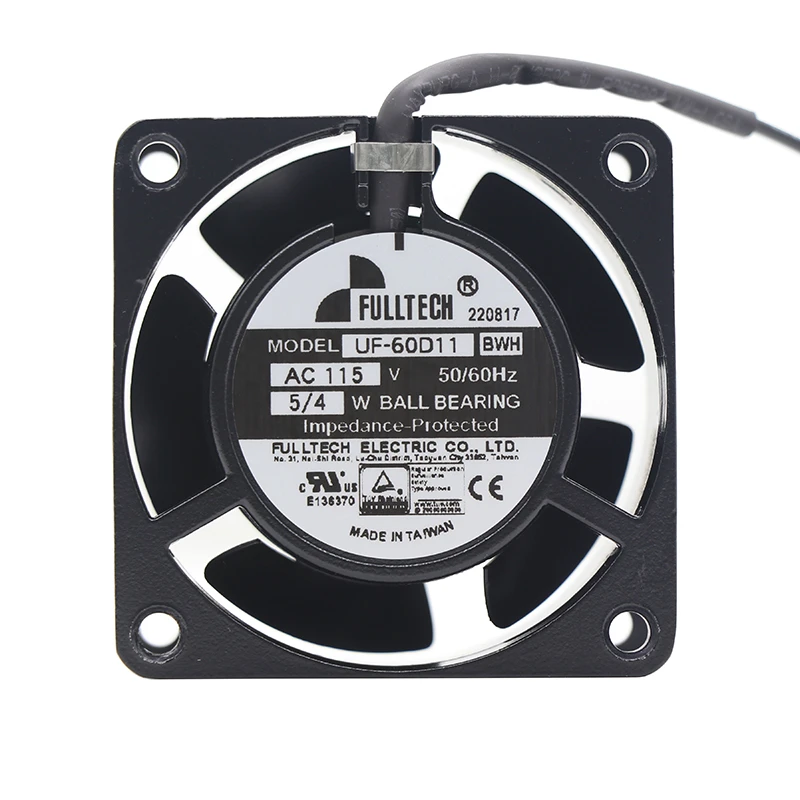 UF-60D11BWH | Fulltech 115VAC 4W AC Axial Fan for Control Cabinet and Power Supply Cooling