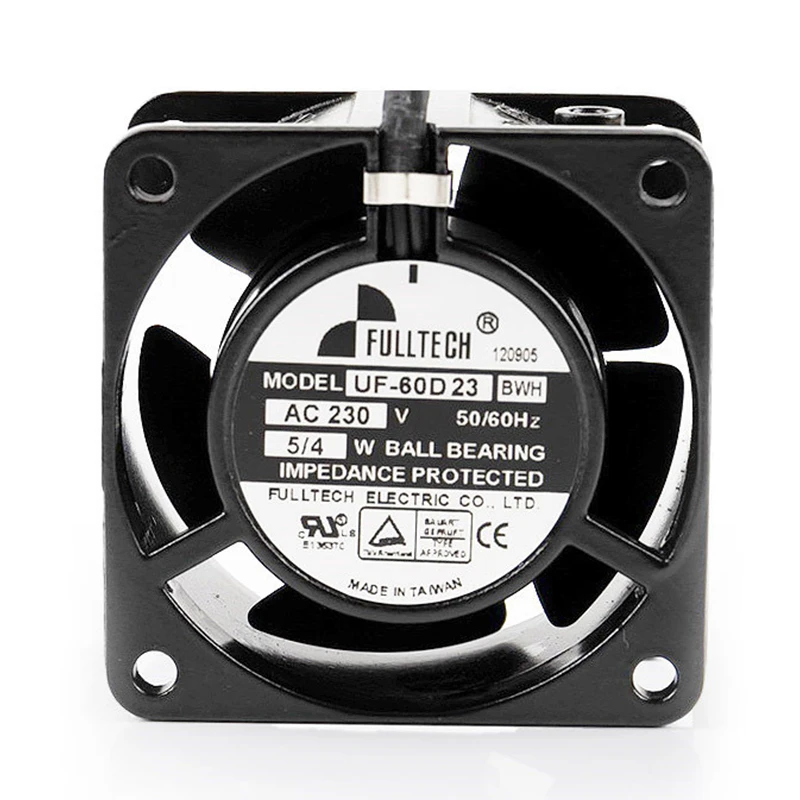 UF-60D23BWH | Fulltech 230VAC 5W AC Axial Fan for Control Cabinet and Power Supply Cooling