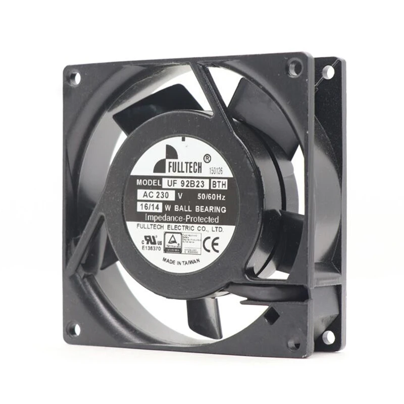 UF-92B23BTH | Fulltech 230VAC 16W AC Axial Fan for Control Cabinet and Power Supply Cooling