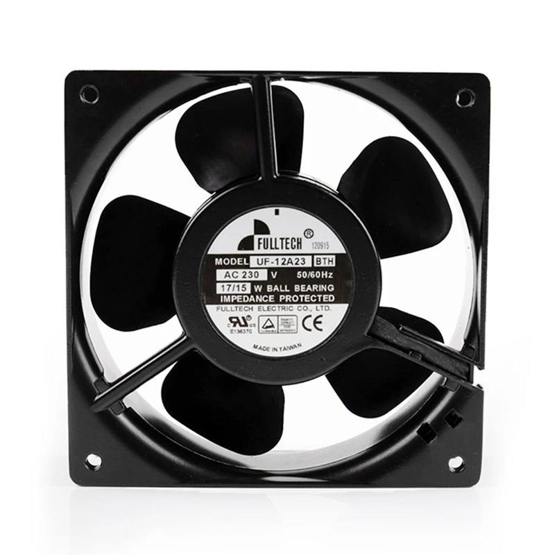UF-12A23BTH | Fulltech 230VAC 17W AC Axial Fan for Control Cabinet and Power Supply Cooling